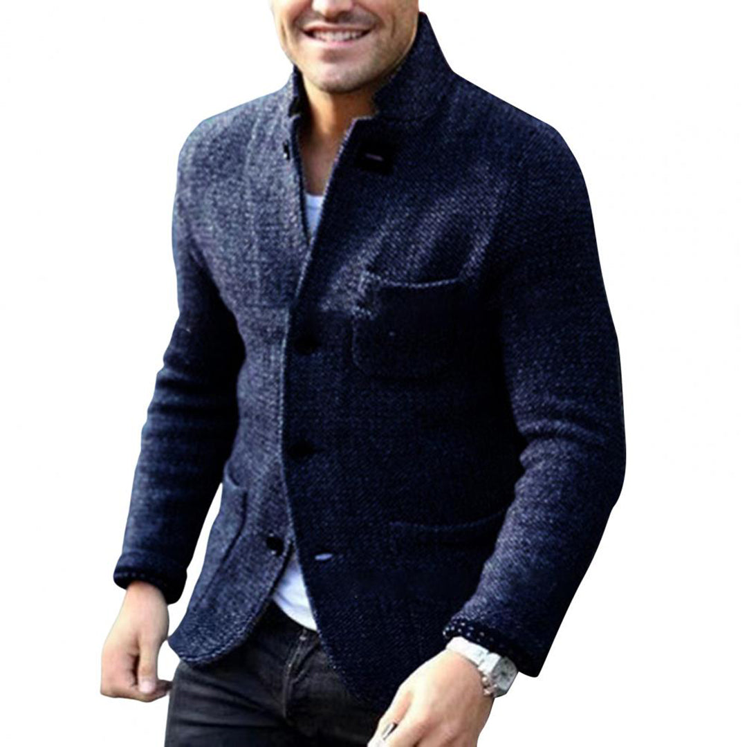Klassische Gestrickte Strickjacke Für Herren Herbstmode