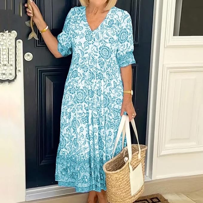 Aliams | mit V-Ausschnitt und Blumenmuster