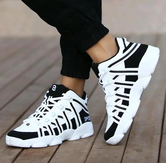 Atmungsaktive Herren-Laufschuhe Aus Leder
