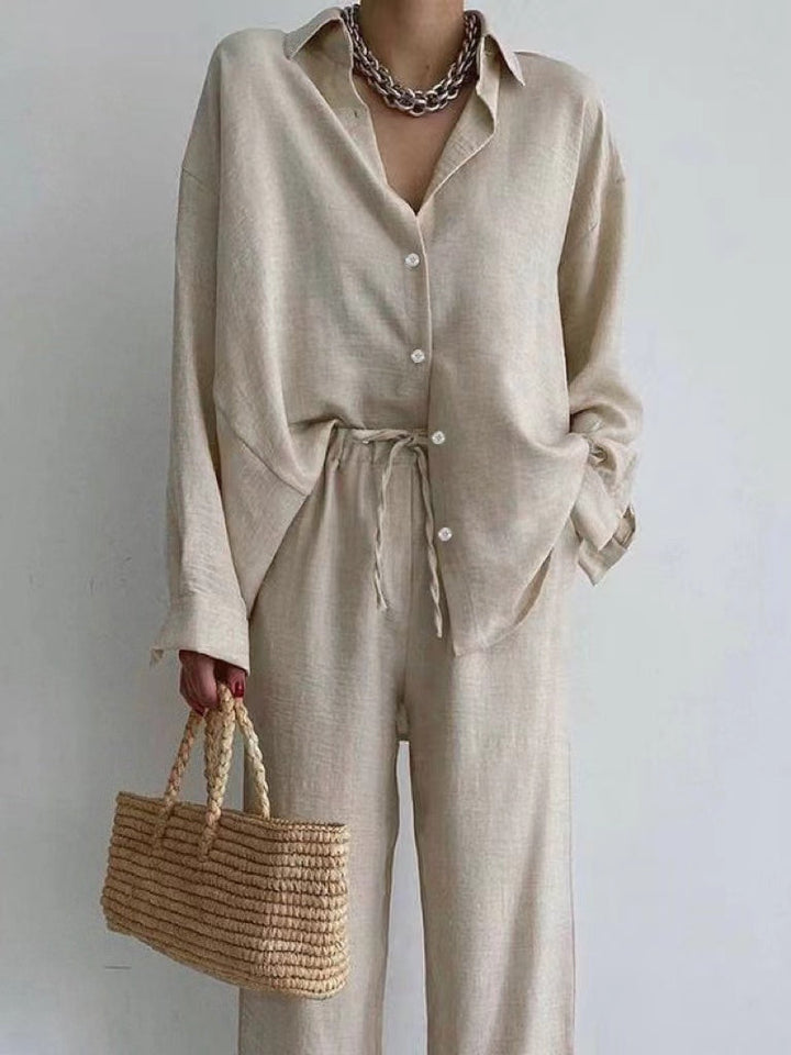 Aliams | Damen Leinen-Set