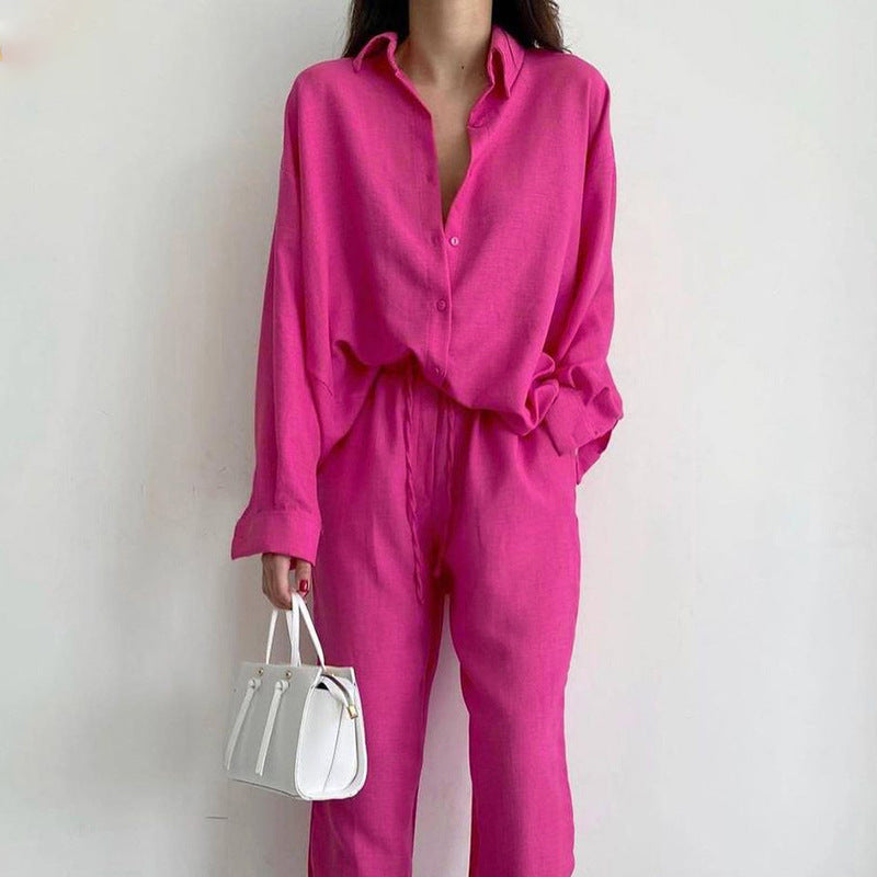 Aliams | Damen Leinen-Set