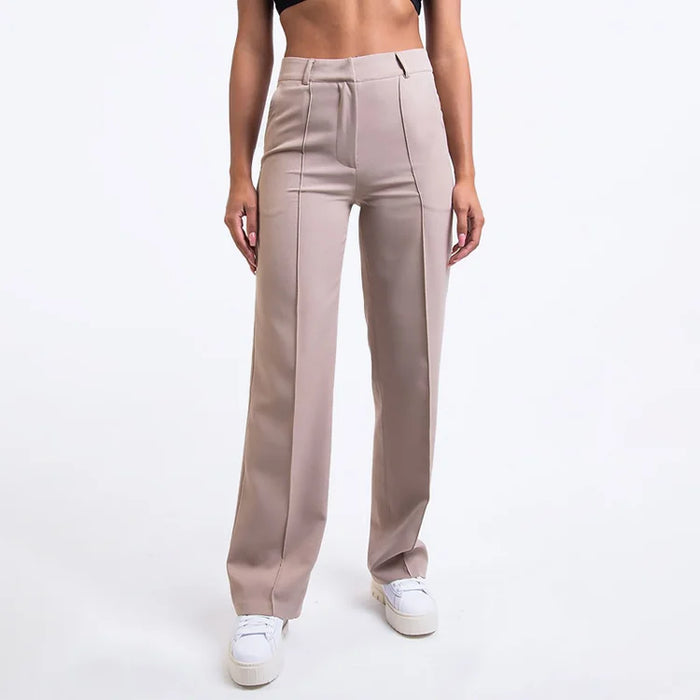 Liza™ Anzughose mit hoher Taille und Strohfalten