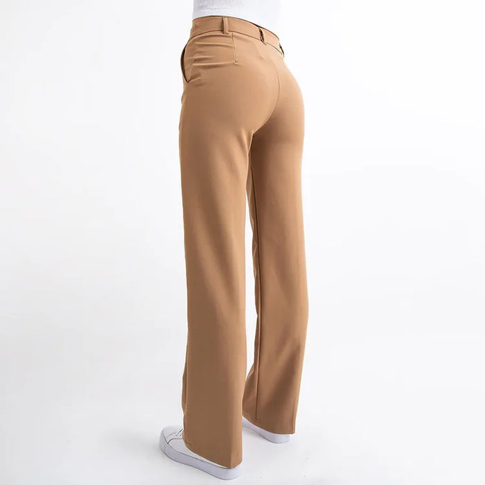 Liza™ Anzughose mit hoher Taille und Strohfalten