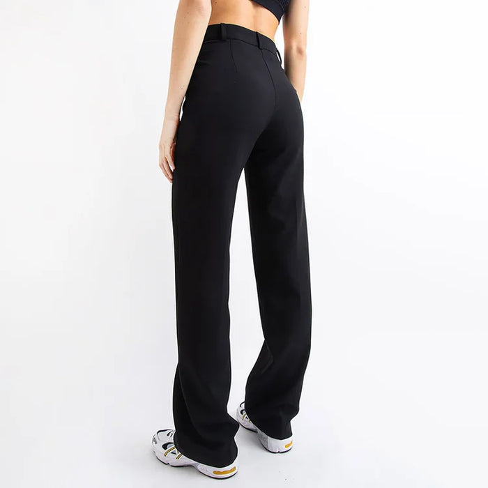Liza™ Anzughose mit hoher Taille und Strohfalten