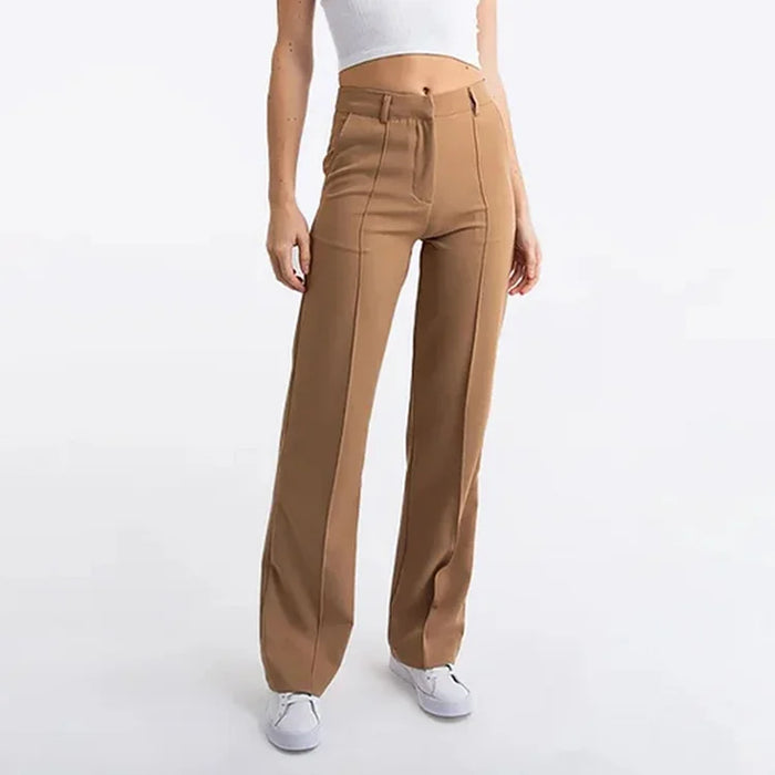 Liza™ Anzughose mit hoher Taille und Strohfalten