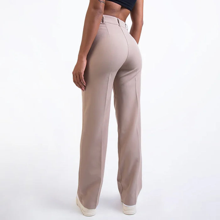Liza™ Anzughose mit hoher Taille und Strohfalten