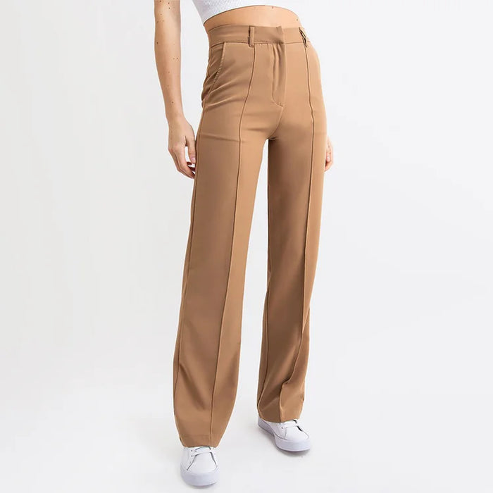 Liza™ Anzughose mit hoher Taille und Strohfalten