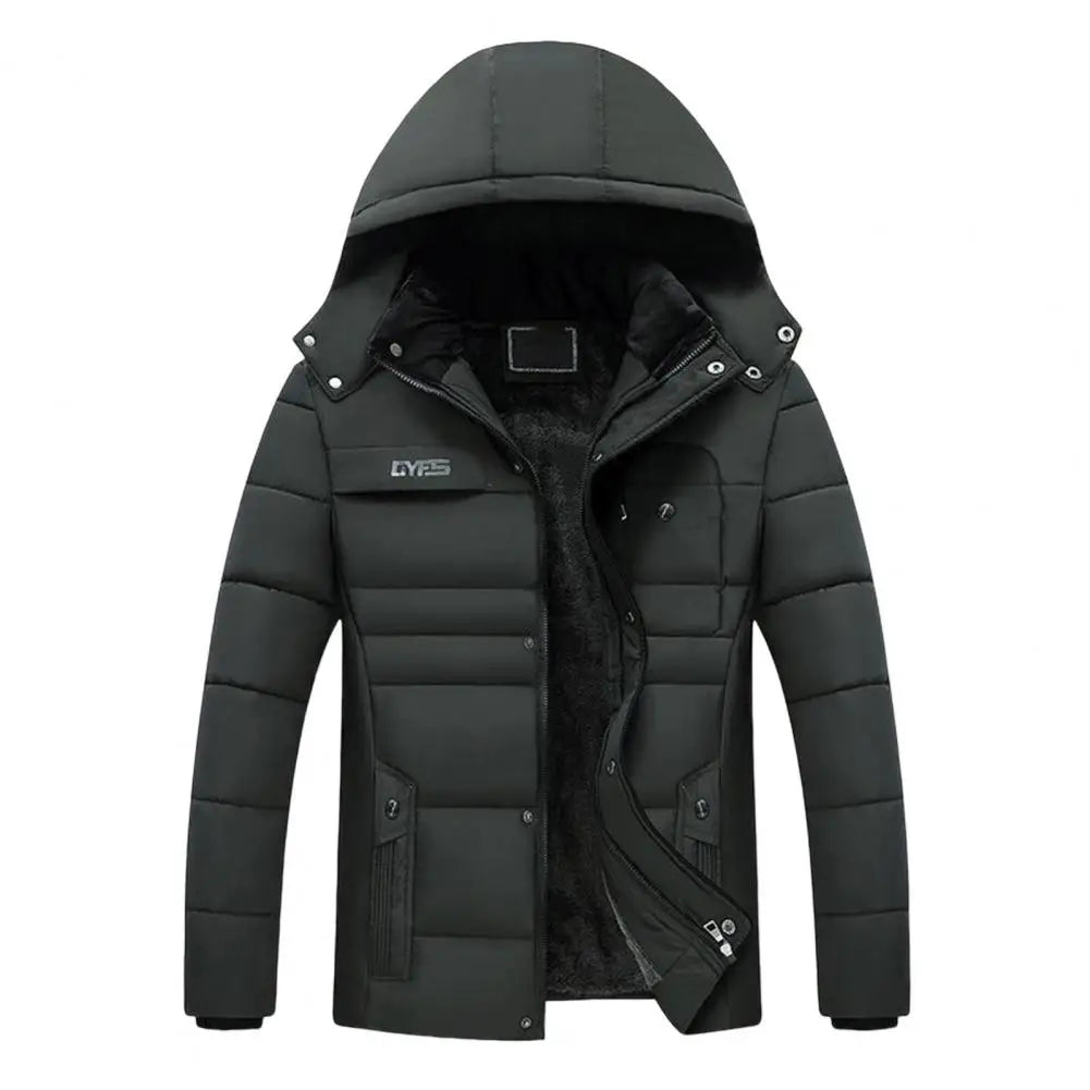 Herren Casual Winterjacke mit Kapuze Perfekt für kalte Tage