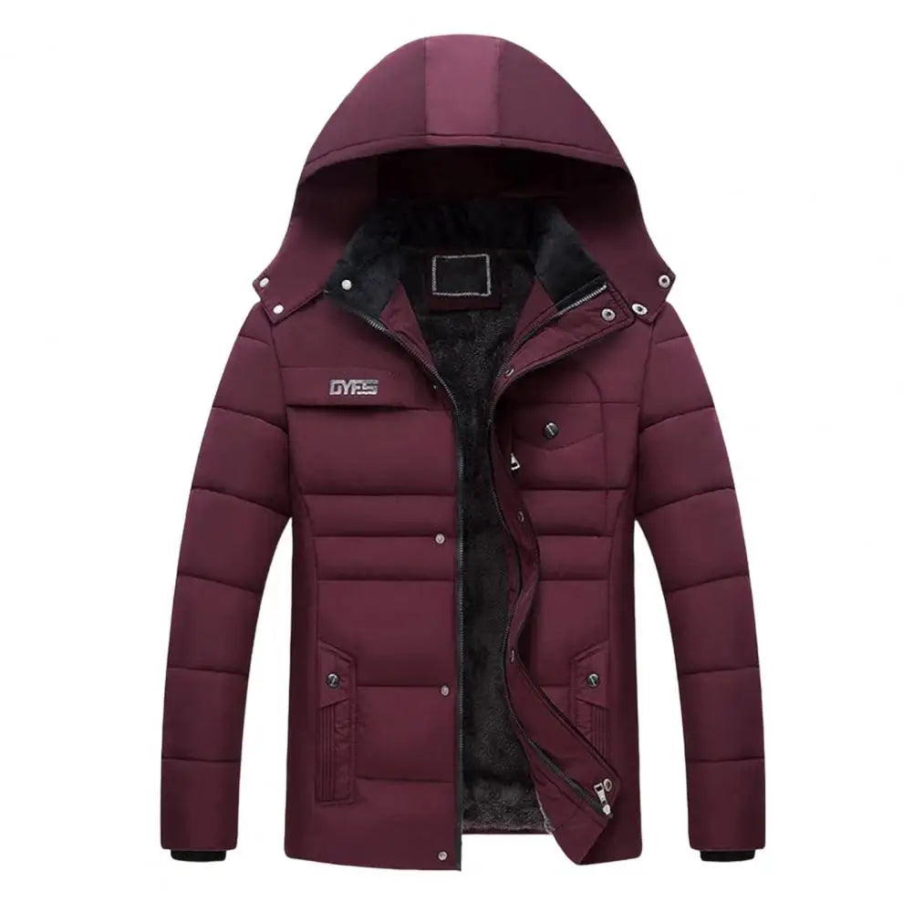 Herren Casual Winterjacke mit Kapuze Perfekt für kalte Tage
