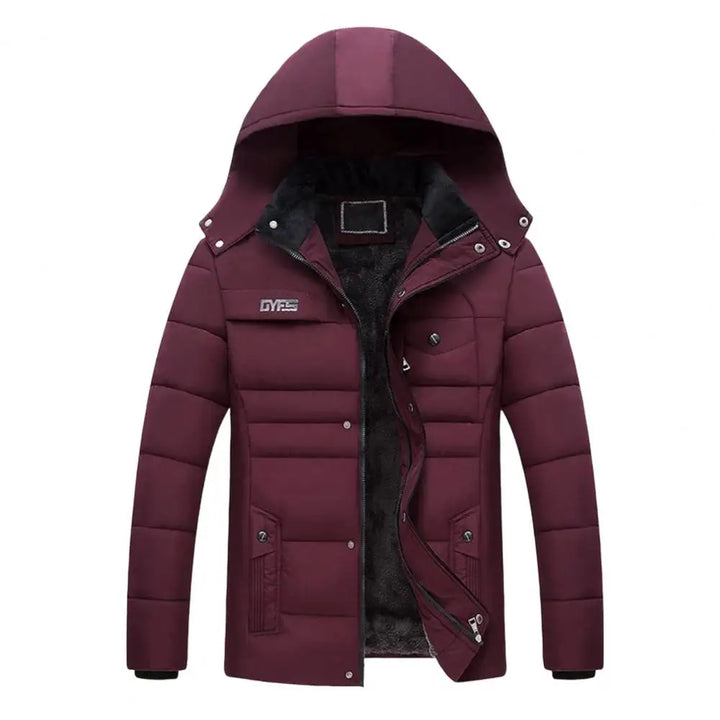 Herren Casual Winterjacke mit Kapuze Perfekt für kalte Tage