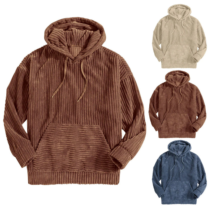 Strukturierter Kapuzenpullover Aus Cord