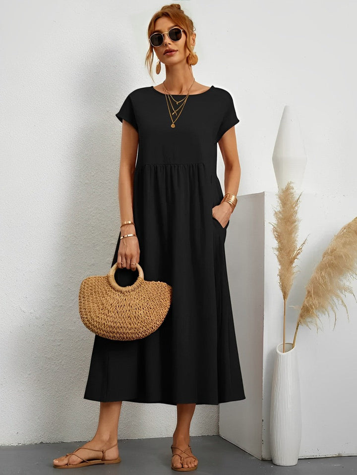 Aliams | Atemberaubendes Baumwoll-Sommerkleid mit Bequemem Schnitt für Warmes Wetter