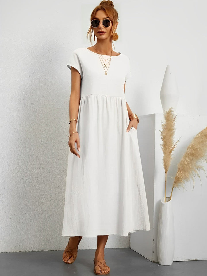 Aliams | Atemberaubendes Baumwoll-Sommerkleid mit Bequemem Schnitt für Warmes Wetter