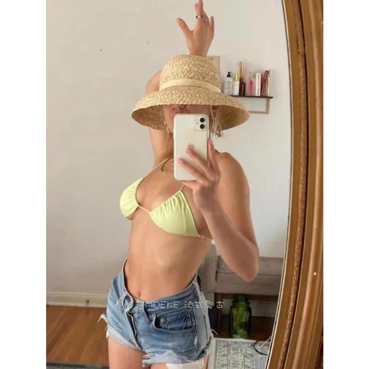 Aliams | Damen-Strandhut Aus Raffiabast mit Breiter Krempe