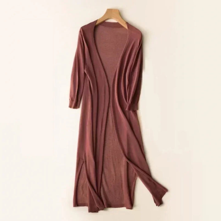 Leichter Langer Cardigan Für Damen