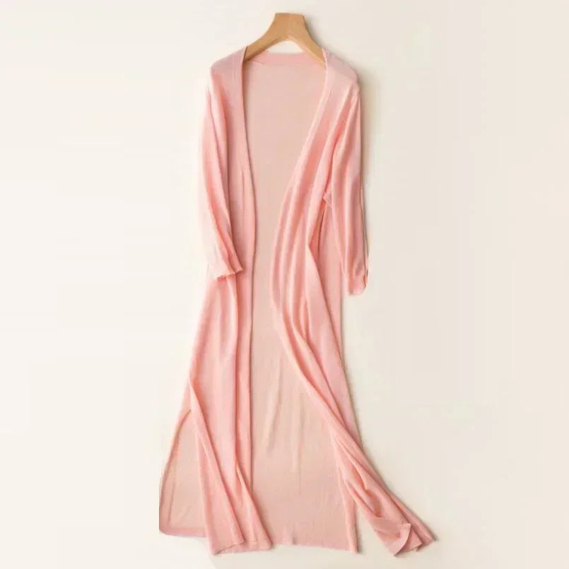 Leichter Langer Cardigan Für Damen