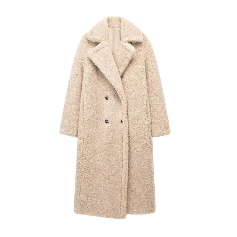 Kendra | Langer Teddy-Mantel Für Damen Winter-Stil