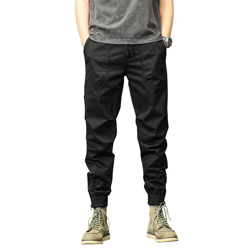 Herren funktionale Outdoor-Hose mit elastischem Bund und praktischen Taschen Aliams