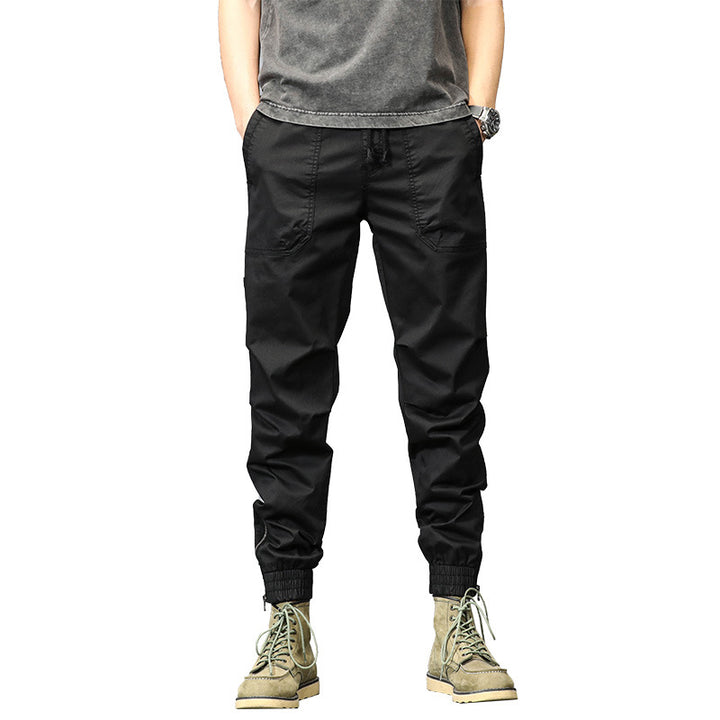 Herren funktionale Outdoor-Hose mit elastischem Bund und praktischen Taschen Aliams