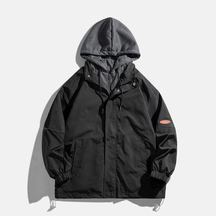 Unisex Übergangsjacke mit Kapuze und atmungsaktivem Innenfutter Aliams