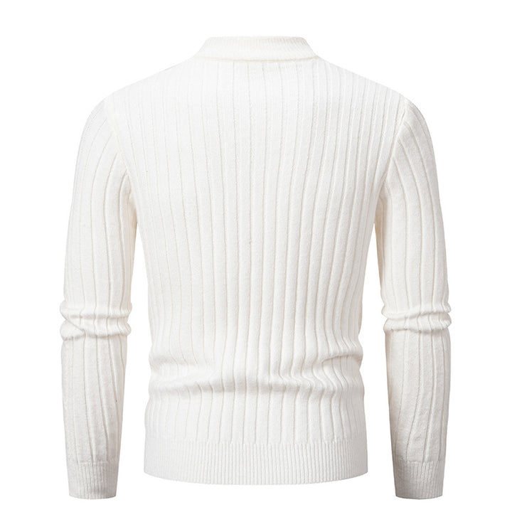 Herren eleganter Strickpullover mit modernem Zopfdesign Aliams