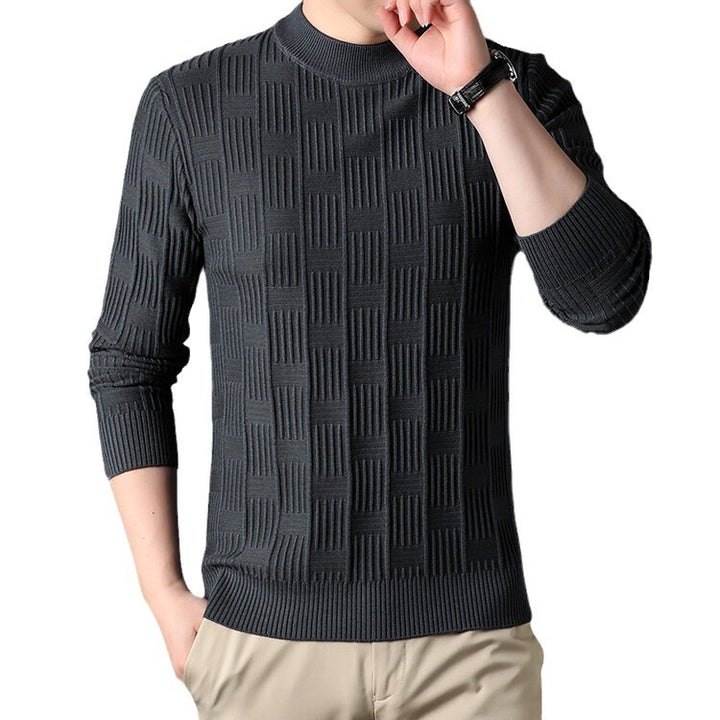 Herren Feinstrickpullover mit modernem Strukturdesign Aliams