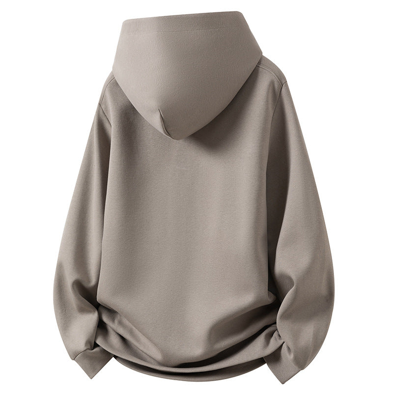 Herren Kapuzenpullover mit Knopfleiste und Kängurutasche Aliams