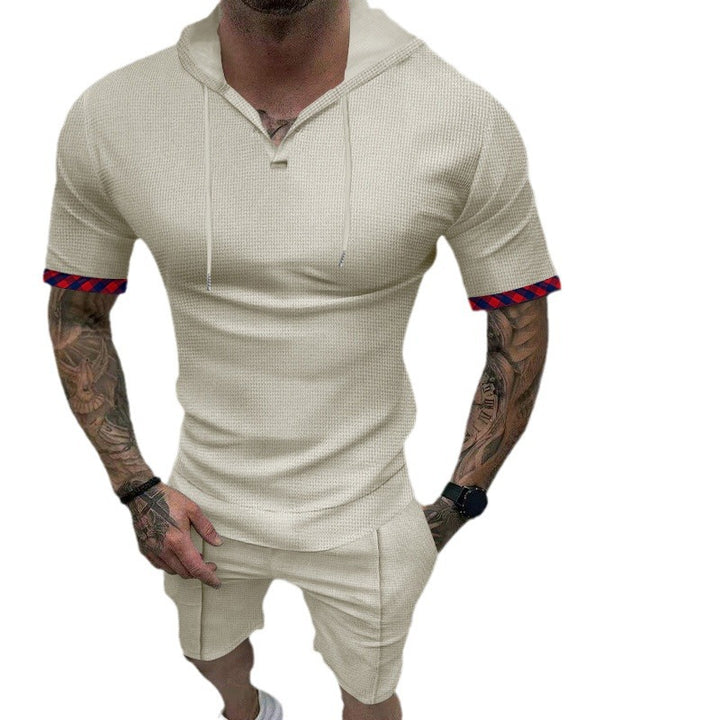 Herren Sportliches Kurzarm-Hoodie von Aliams