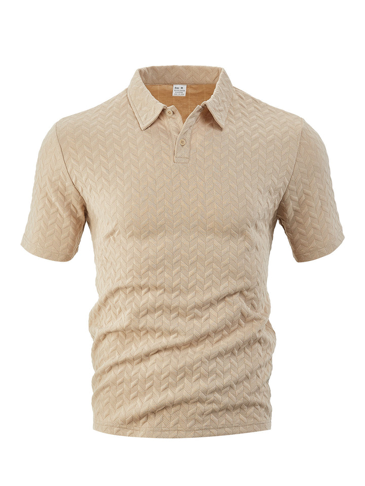 Herren Poloshirt mit strukturiertem Obermaterial und modernem Schnitt Aliams