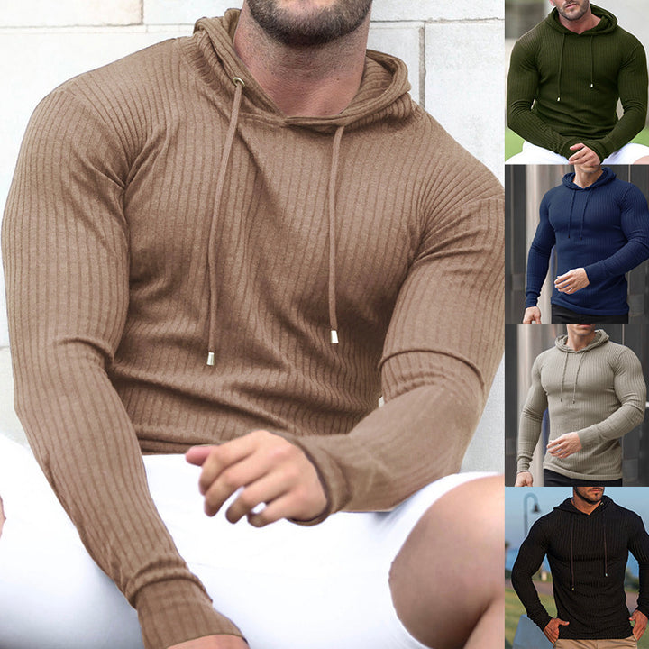 Herren Hoodie mit feuchtigkeitsregulierender Baumwollmischung und strukturiertem Design Aliams