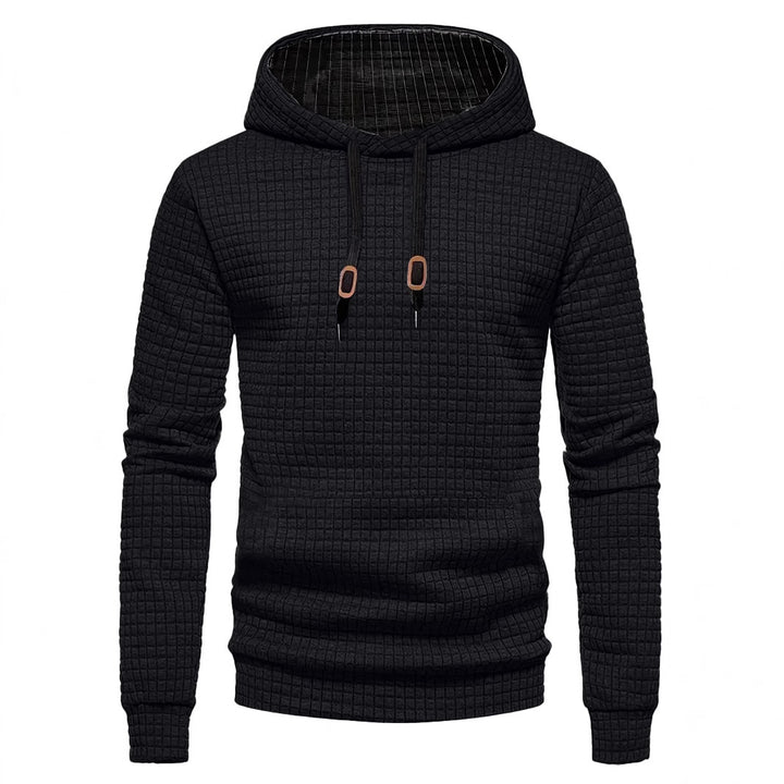 Herren Design-Hoodie mit hochabschließendem Kragen und strukturiertem Gewebe Aliams