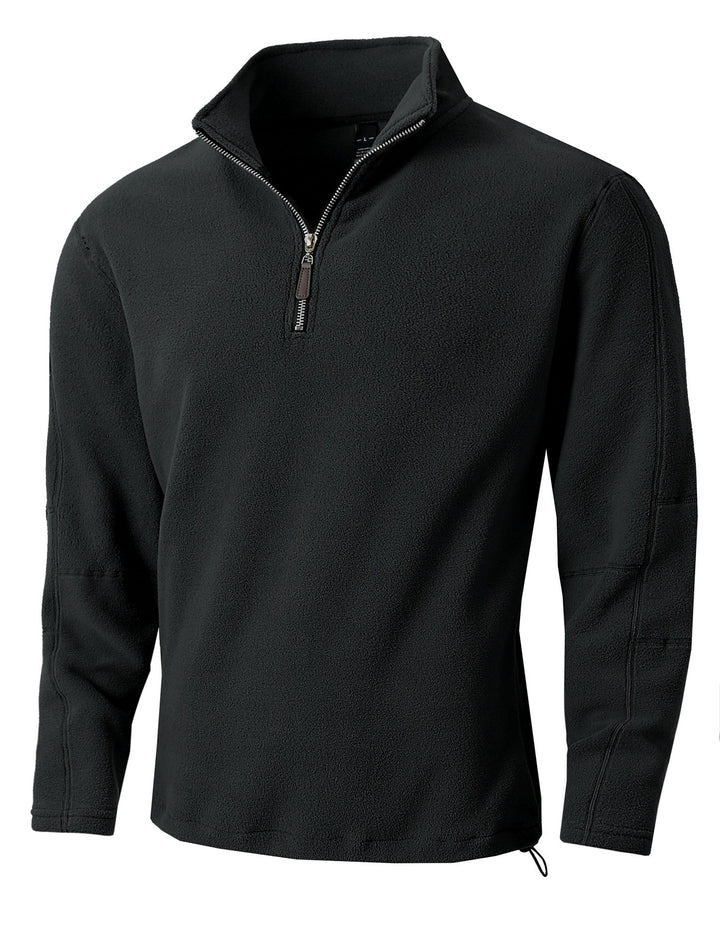 Herren Fleece-Pullover mit praktischen Reißverschlusselementen und hohem Kragen Aliams