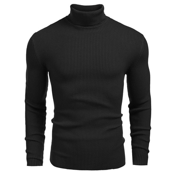 Herren Rollkragenpullover aus feinem Rippstrick Aliams
