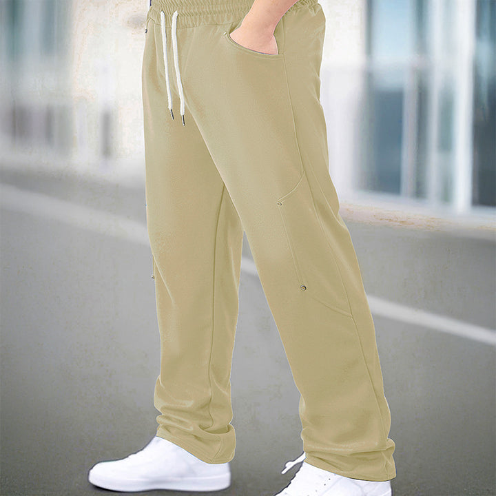 Herren Sportliche Jogginghose mit atmungsaktiven Mesh-Einsätzen und elastischem Bund Aliams