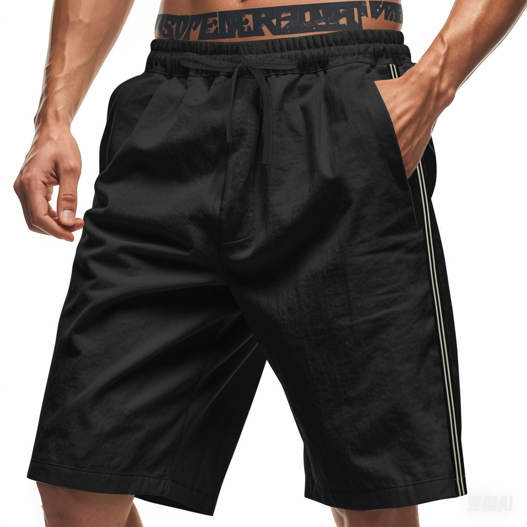 Herren Sportliche Freizeithosen mit elastischem Bund und funktionalen Seitentaschen Aliams