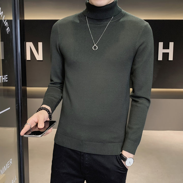 Herren Pullover mit hohem Kragen aus weicher Strickware Aliams