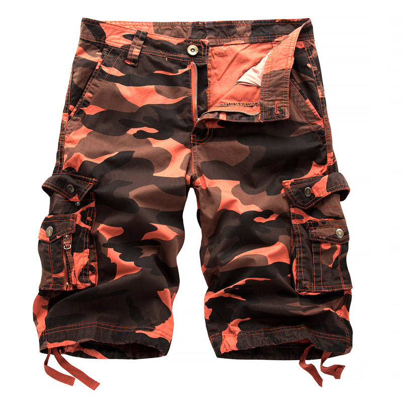 Herren Cargoshorts mit multifunktionalen Taschen und camouflagemuster Aliams