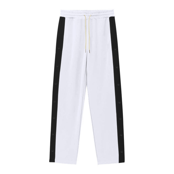 Herren Sportliche Jogginghose mit Knopfdetails und elastischem Bund Aliams