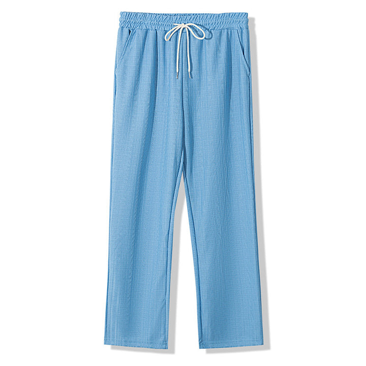Herren Bequeme Loungehose mit elastischem Bund und Seitentaschen Aliams