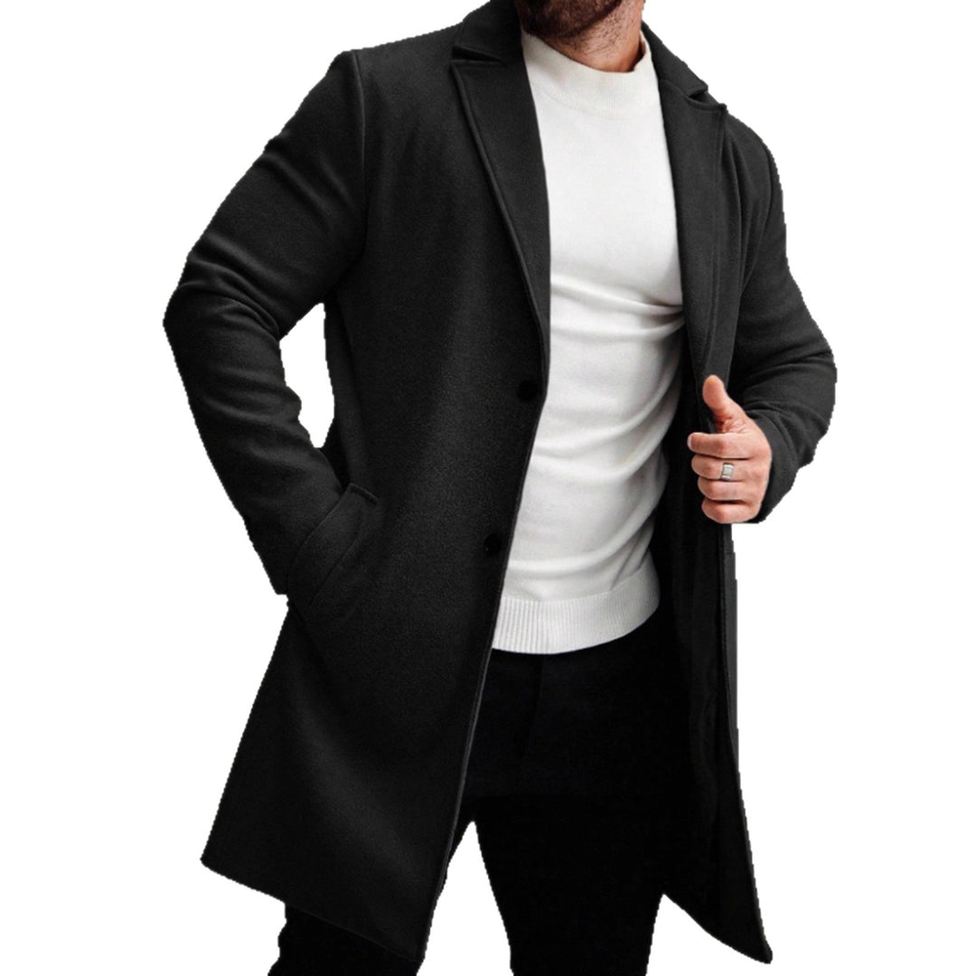 Herren eleganter Wollmantel mit schmaler Silhouette Aliams