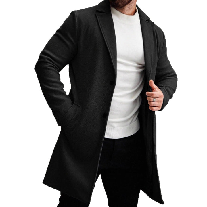 Herren eleganter Wollmantel mit schmaler Silhouette Aliams