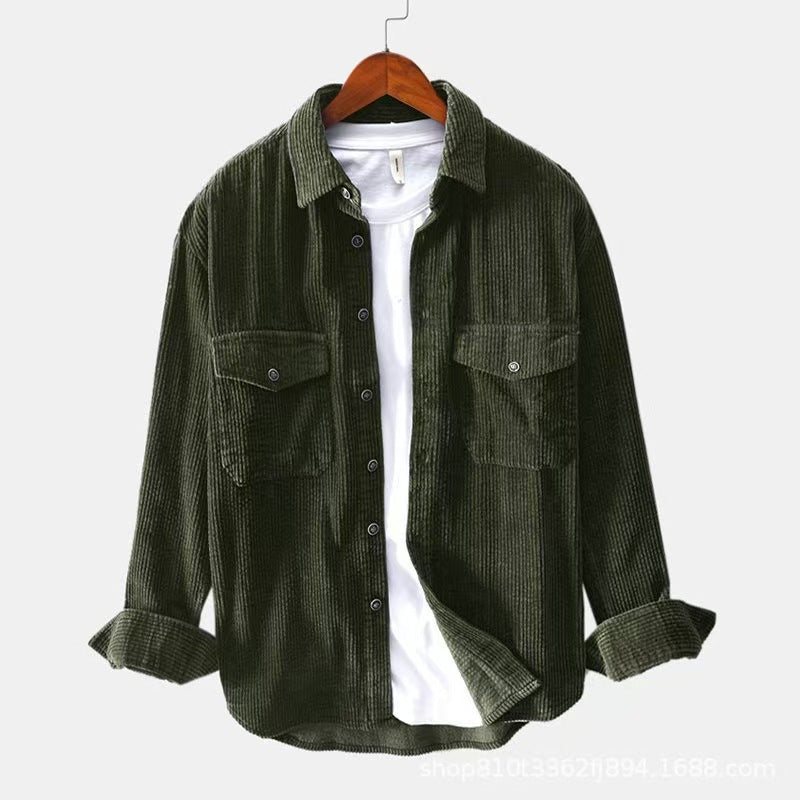 Herren kariertes Flanellhemd mit praktischen Brusttaschen Aliams