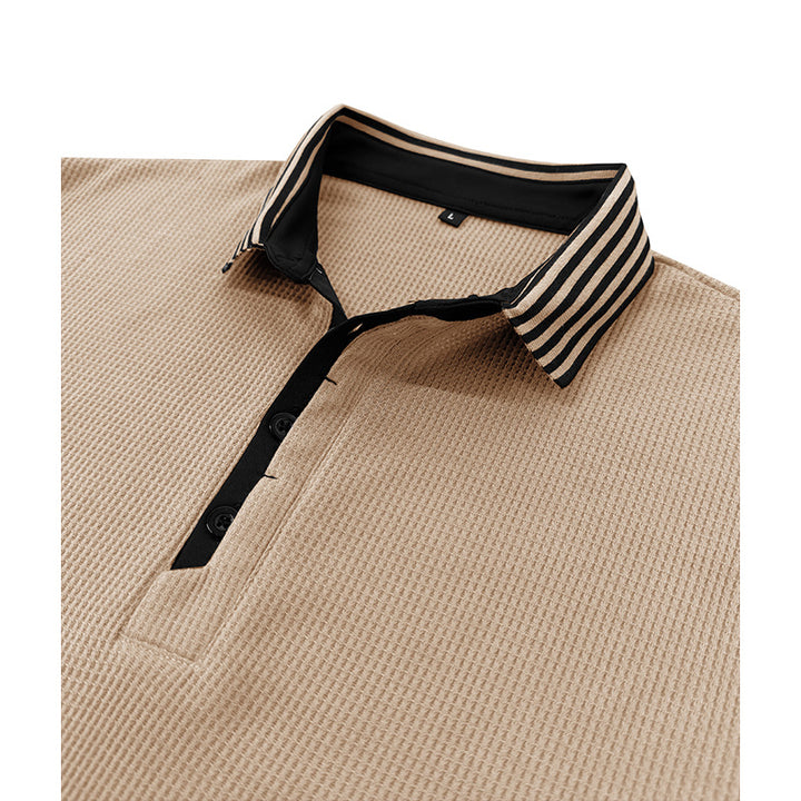 Herren Poloshirt mit strukturiertem Design und atmungsaktiven Eigenschaften Aliams