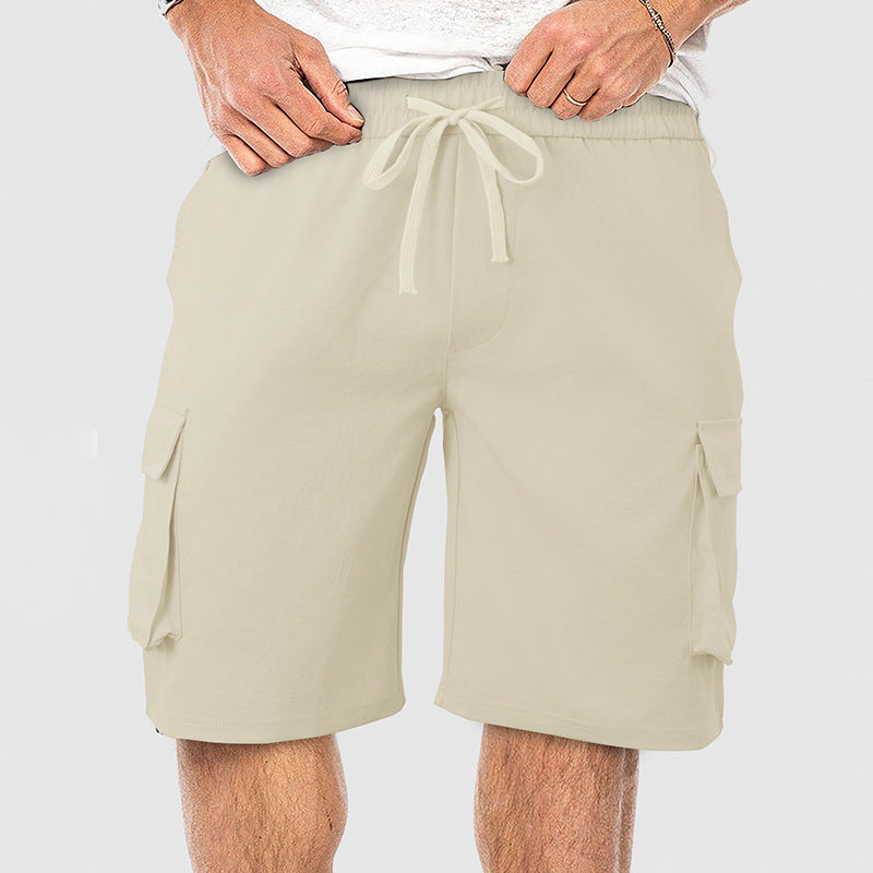 Herren Cargo-Shorts mit elastischem Bund und praktischem Taschen-Design Aliams