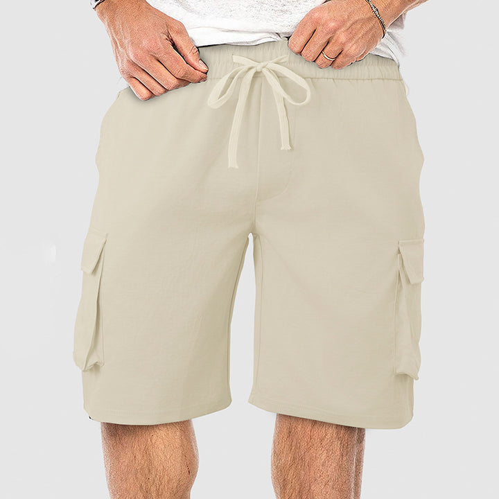 Herren Cargo-Shorts mit elastischem Bund und praktischem Taschen-Design Aliams