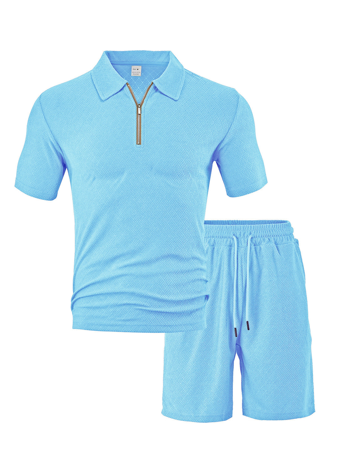 Herren Sportliches Kurzarm-Set mit hochwertiger Struktur Aliams