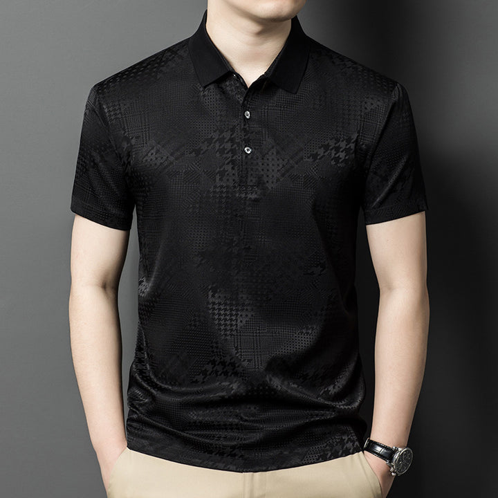 Herren Poloshirt mit strukturiertem Design Aliams