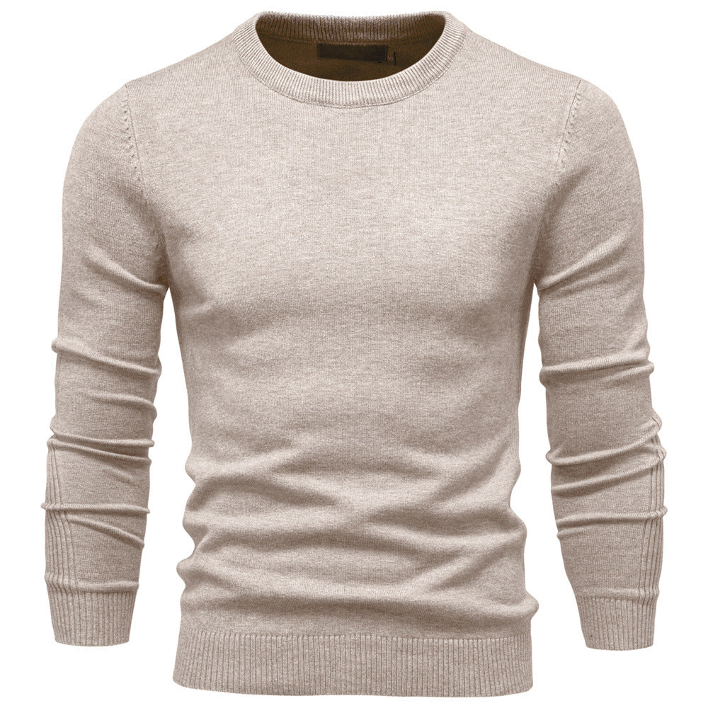 Herren Rundhals Pullover aus hochwertiger Baumwolle Aliams