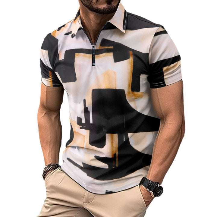 Herren Sportliches Kurzarmhemd Aliams