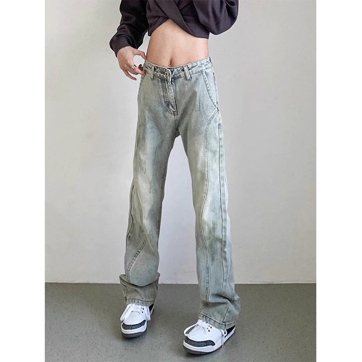 Herren weite Denim-Jeans mit modischem Used-Look Aliams